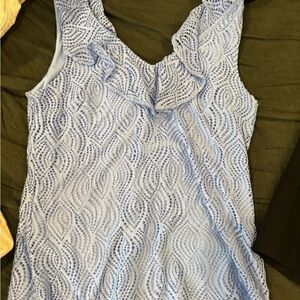 Lily Pulitzer Lavender Blue Top size L